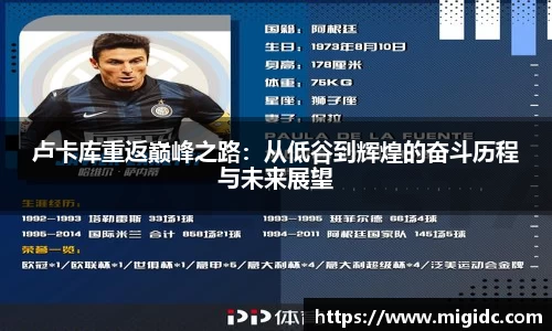 卢卡库重返巅峰之路：从低谷到辉煌的奋斗历程与未来展望